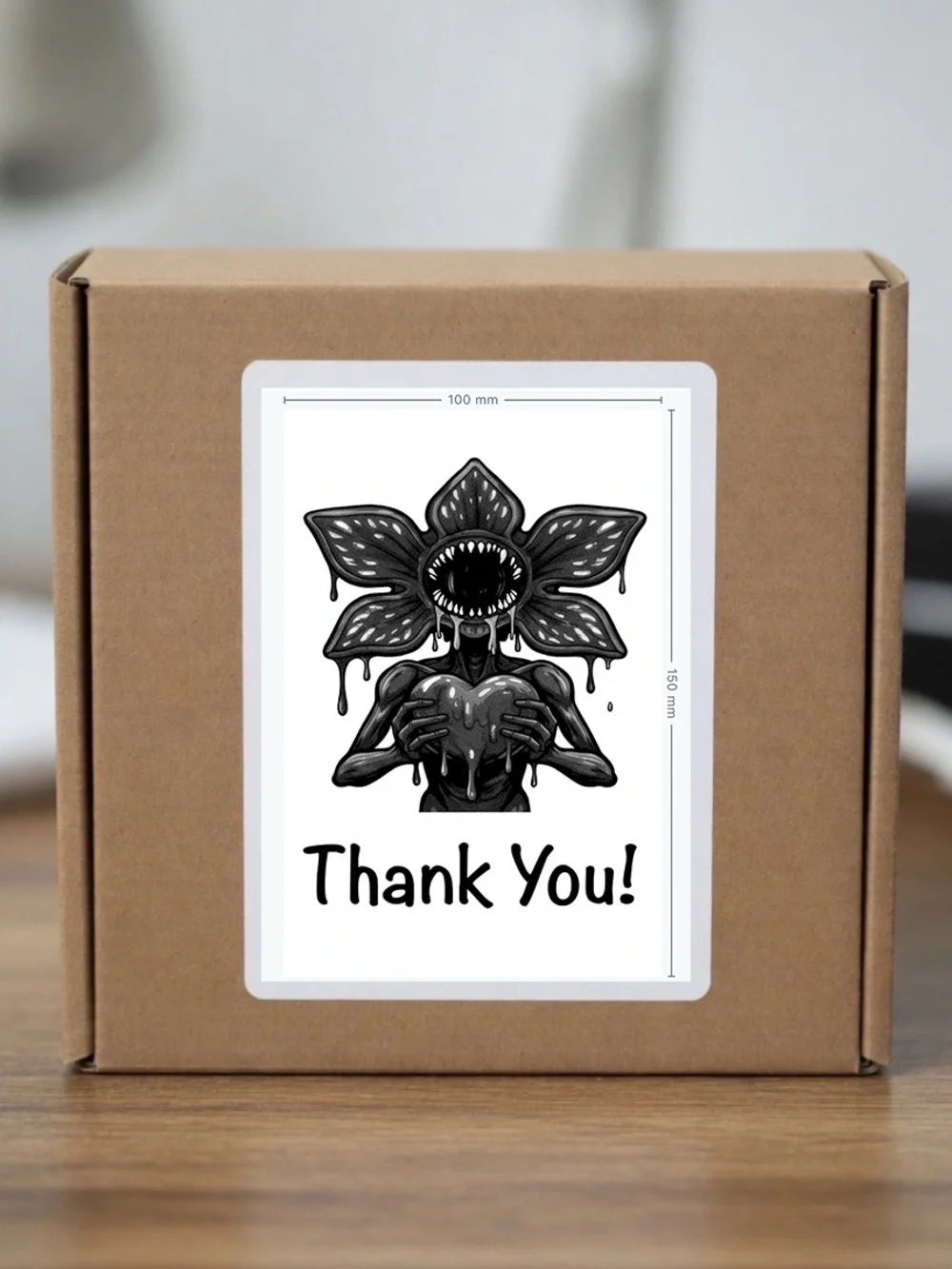Stranger Things Thank You Stickers  4”x6”-100ct.